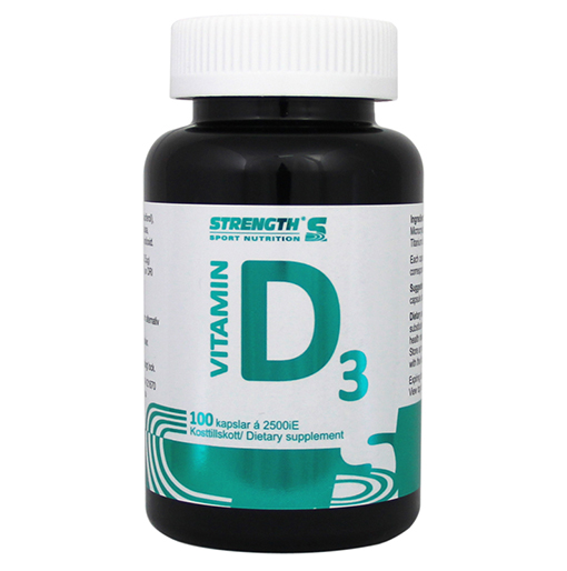 Vitamin D3 - 2500IE - 100 Kapslar