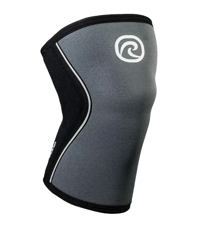 Knäskydd 5mm Rehband - Black/Steel Grey 