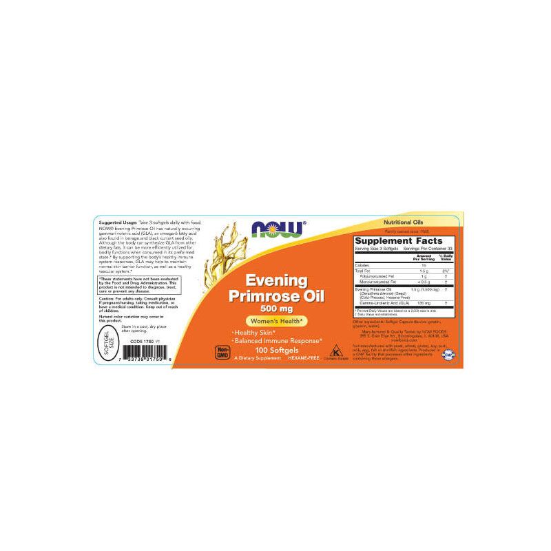 Primrose Oil 500mg 100caps - 2