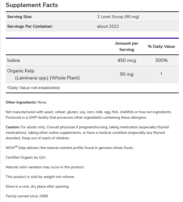 Kelp - Pulver - 227g - 2