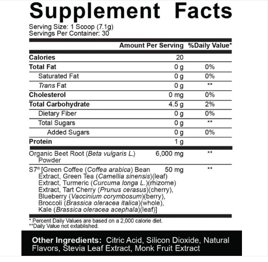 5% Core Beet Root - 2