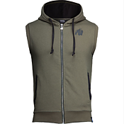 Springfield S/L Zipped Hoodie, Army Green
