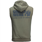 Springfield S/L Zipped Hoodie, Army Green