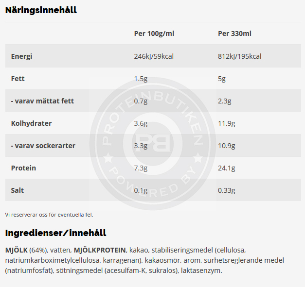 Barbells Milkshake 8x330ml - 7
