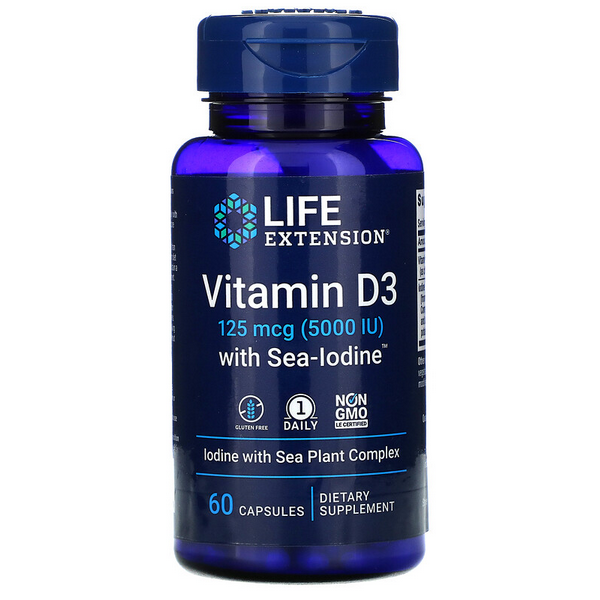 Vitamin D3 med Jod - 60 Caps