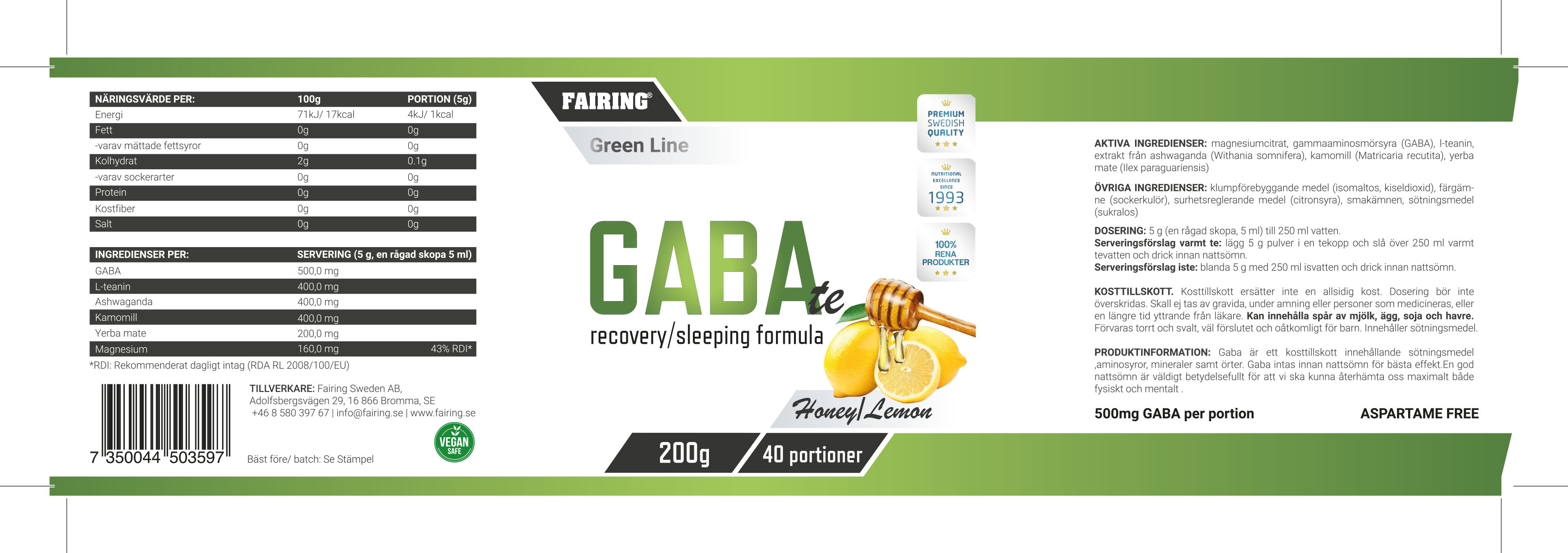 GABA 200g - Fairing - 2