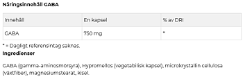 Gaba Max Strength - 750mg - 60 veg caps