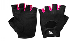 Womens Train Gloves - Black/Pink 