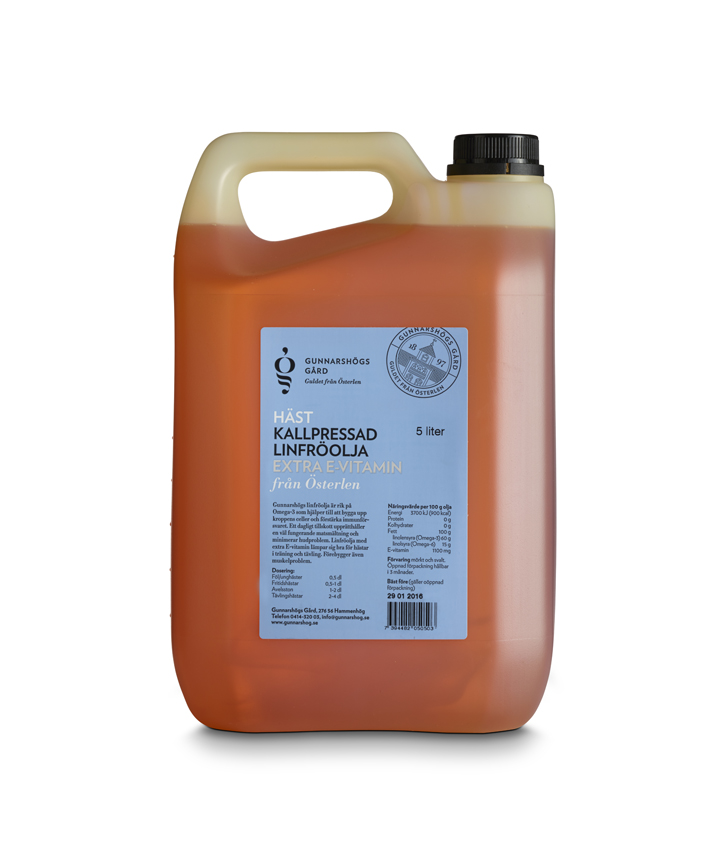 Linfrö Olja kallpressad + E Vit - 5L -