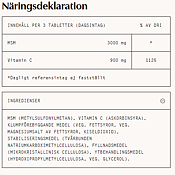 MSM 1000mg + Vit C 120tab