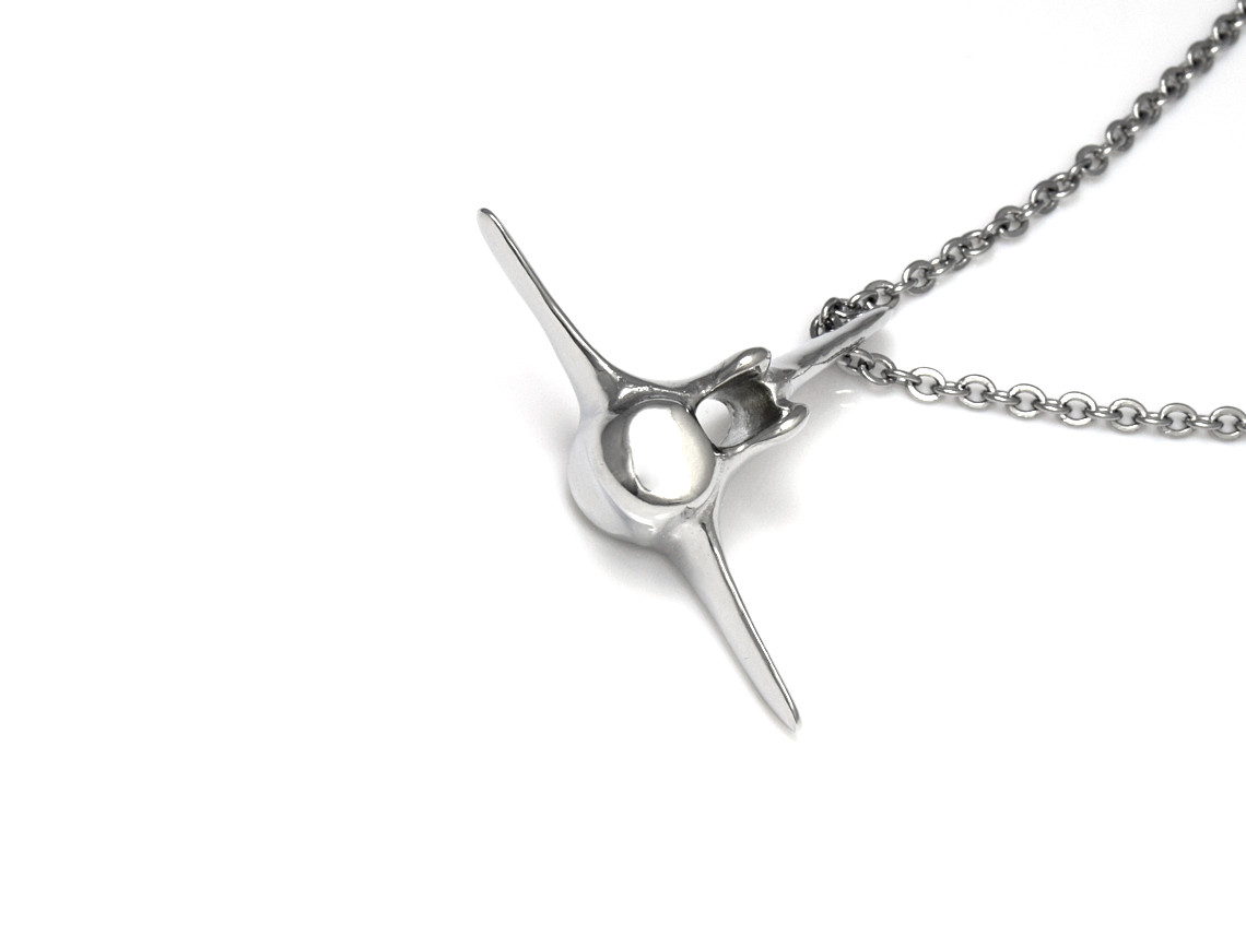 Blåvalskota Halsband, Val Smycke i Tenn - 4
