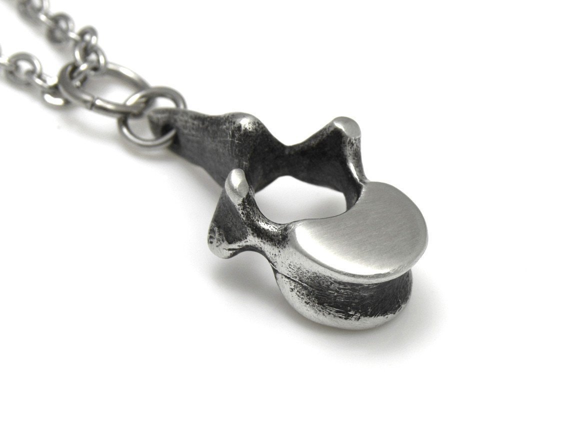 Liten Ryggkota Halsband, Anatomi Smycke i Tenn