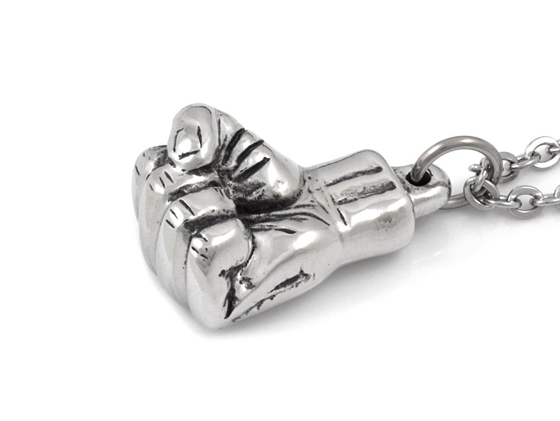 Knytnäve Halsband, Anatomiskt Smycke i Tenn