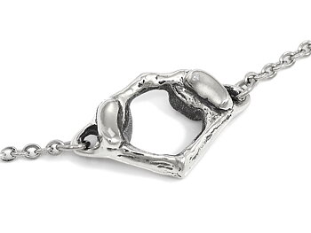 C1 Atlaskota Choker Halsband, Ringkota Smycke i Tenn