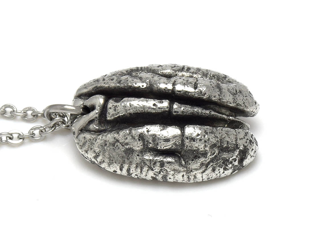 Pecannöt Halsband, Natur Smycke i Tenn - 3