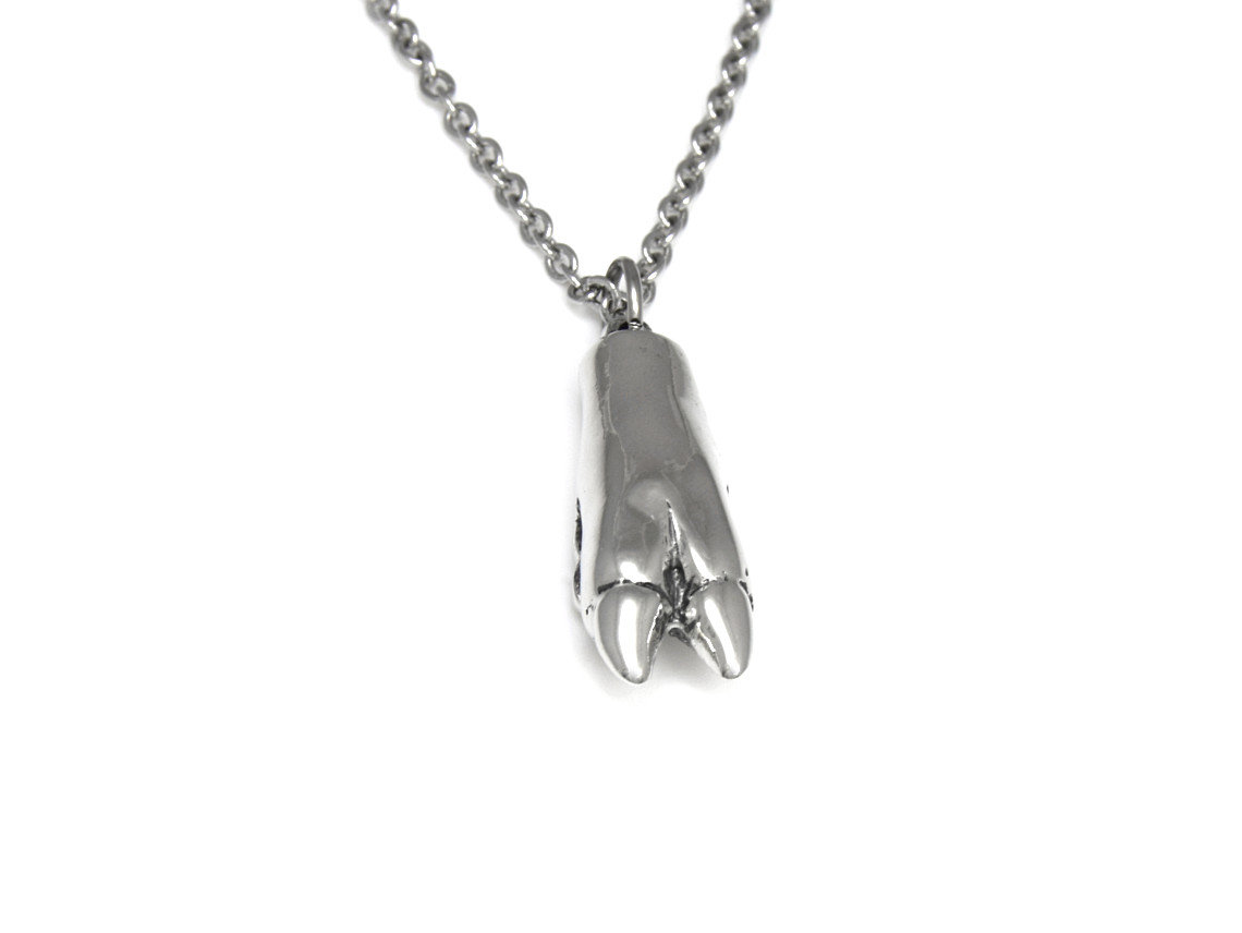 Grisfot Halsband, Gris Djur Smycke i Tenn - 4