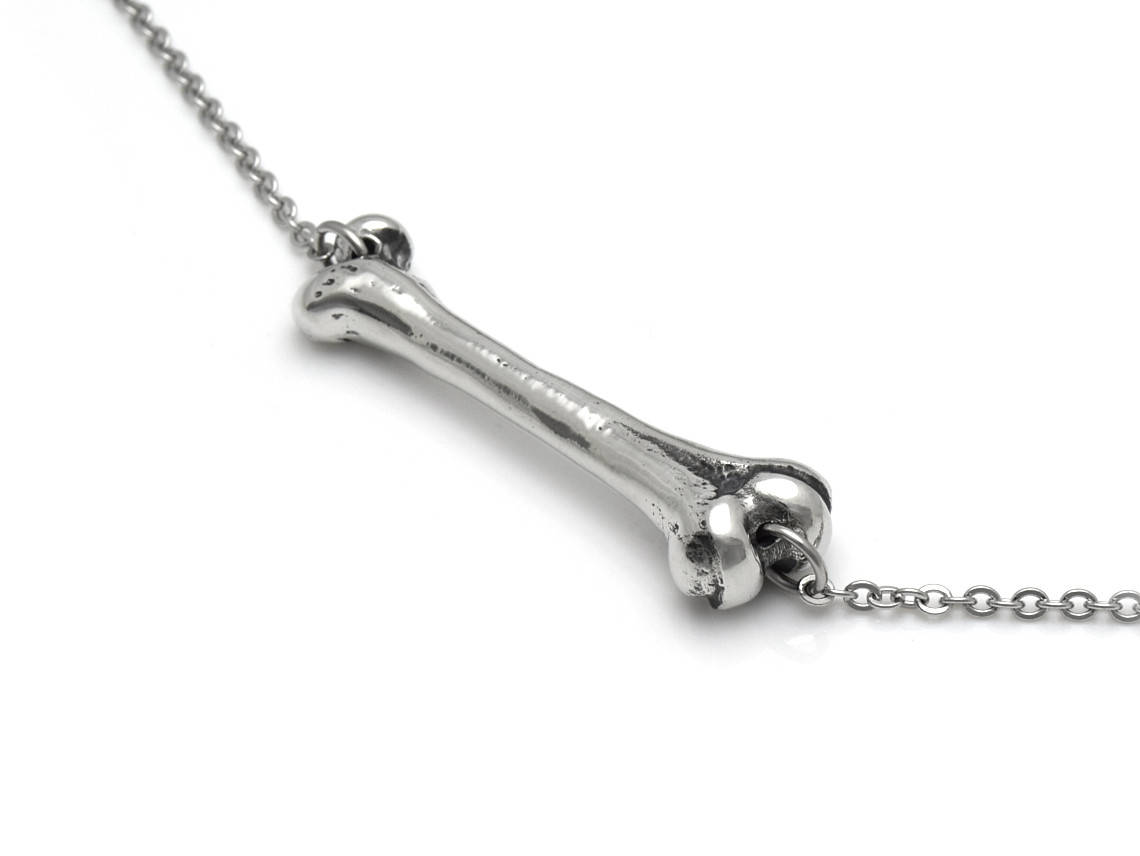 Lårben Choker Halsband, Anatomi Smycke i  Tenn - 2