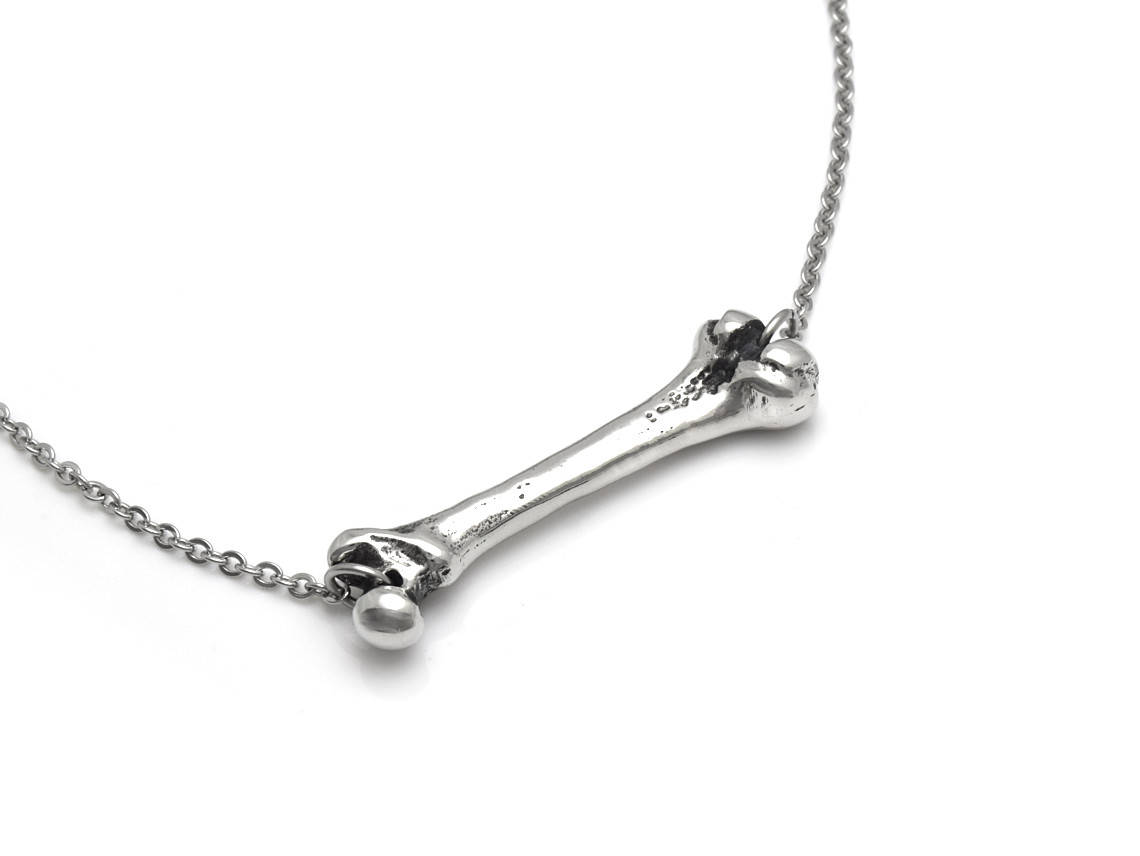 Lårben Choker Halsband, Anatomi Smycke i  Tenn