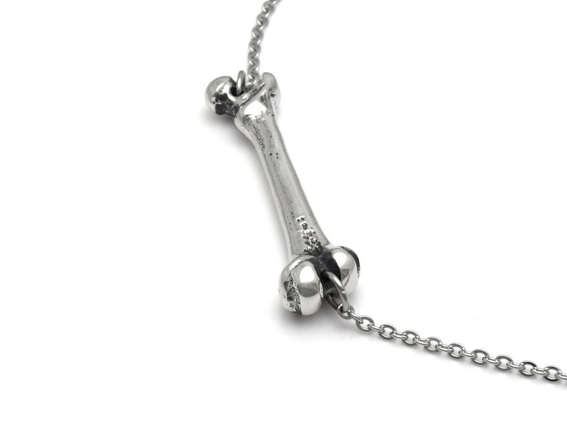 Lårben Choker Halsband, Anatomi Smycke i  Tenn - 4