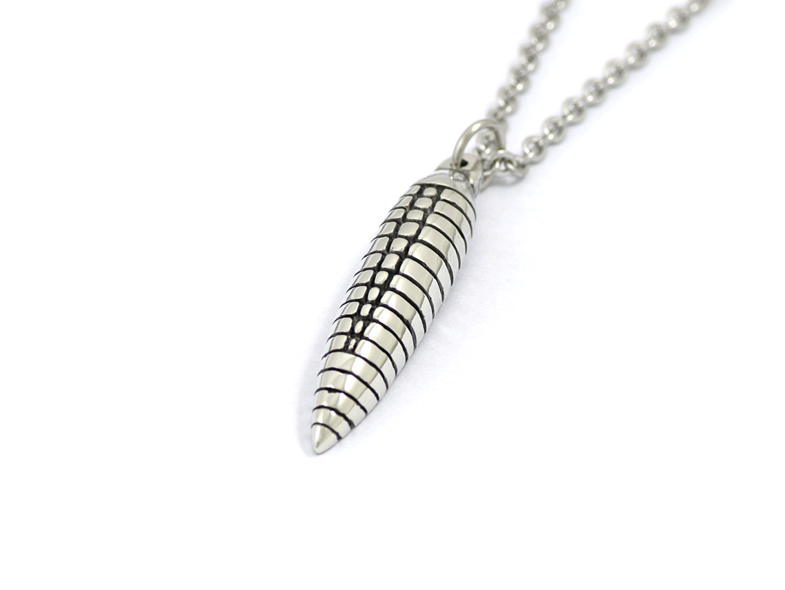 Ortoceratit Halsband, Fossil Smycke i Tenn - 2