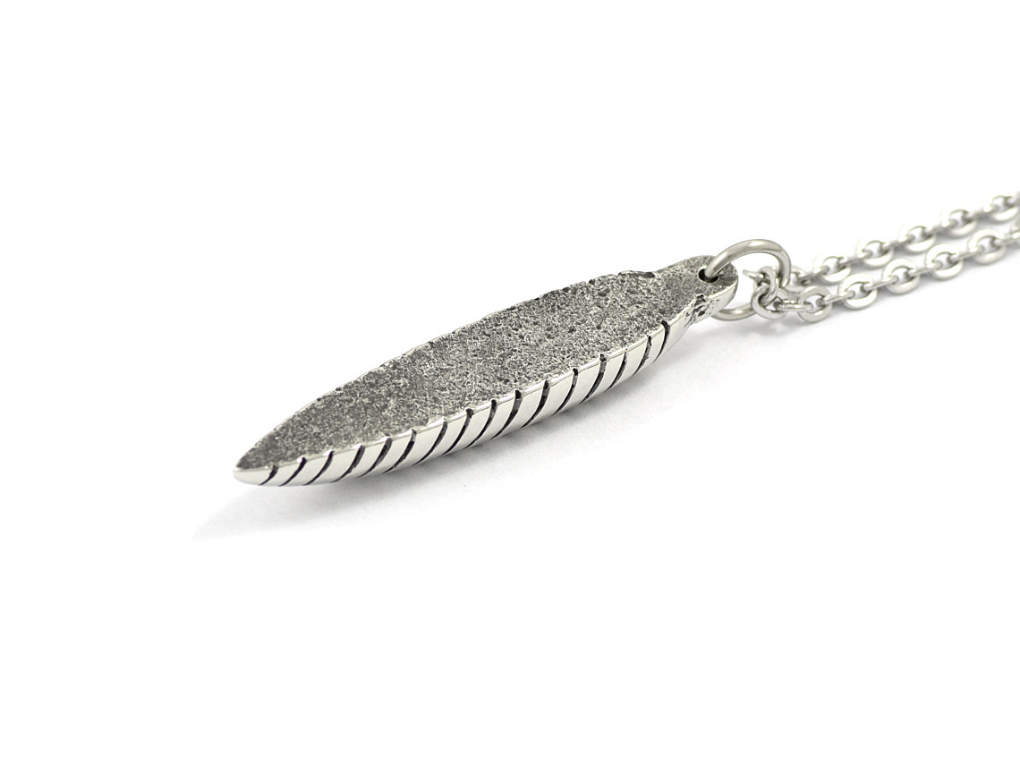 Ortoceratit Halsband, Fossil Smycke i Tenn - 3