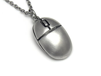 Datormus Halsband, Dator Smycke i Tenn