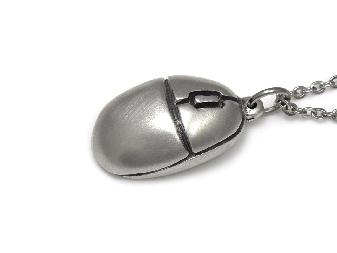 Datormus Halsband, Dator Smycke i Tenn - 2