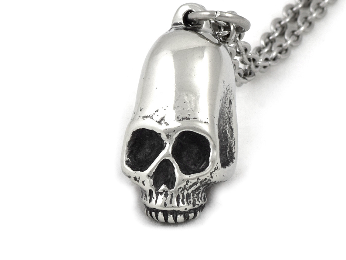 Deformerad Döskalle Halsband, Inka Smycke i Tenn - 3