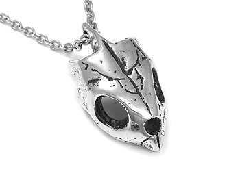 Sköldpaddsskalle Halsband, Sköldpadda Döskalle Hänge, Djurskalle Smycke i Tenn