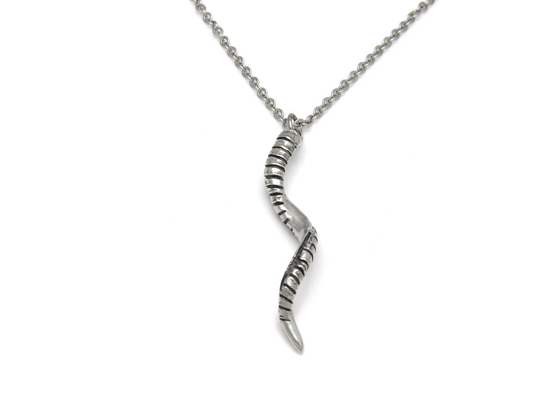 Kuduhorn Halsband, Kudu Smycke i Tenn - 4