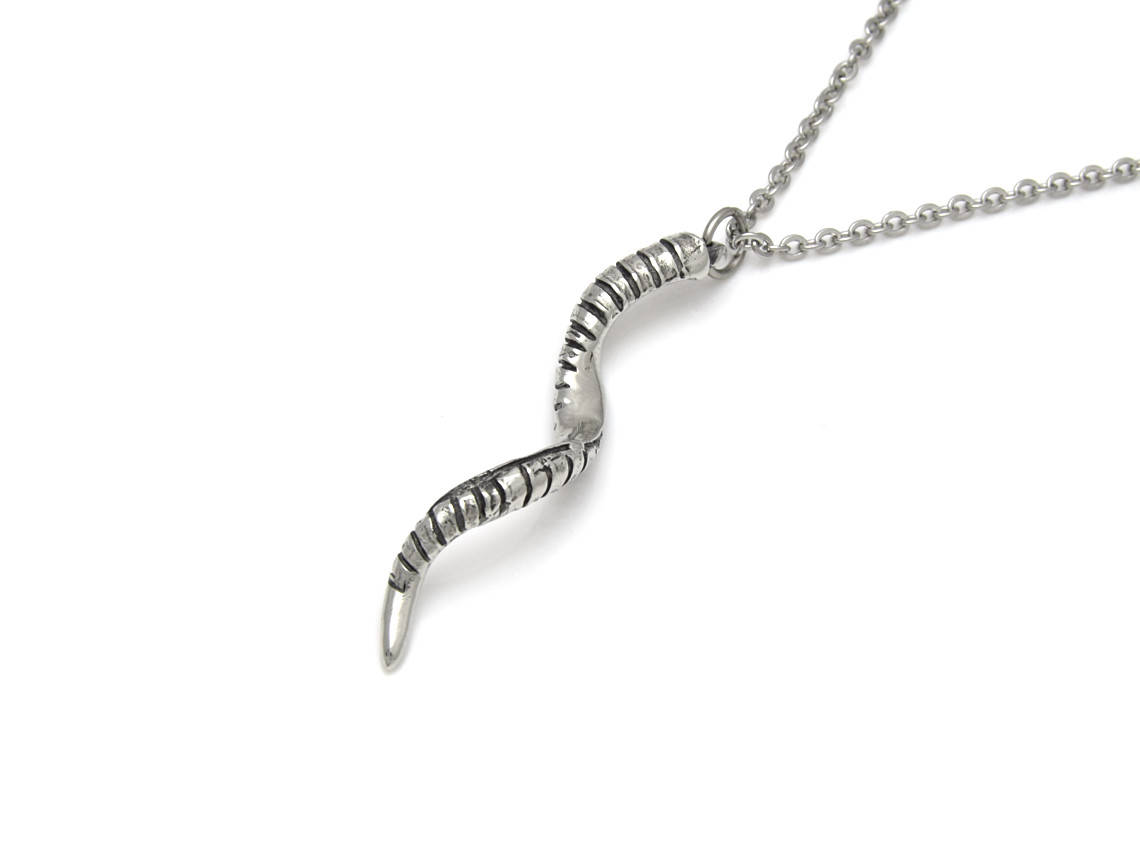 Kuduhorn Halsband, Kudu Smycke i Tenn - 3