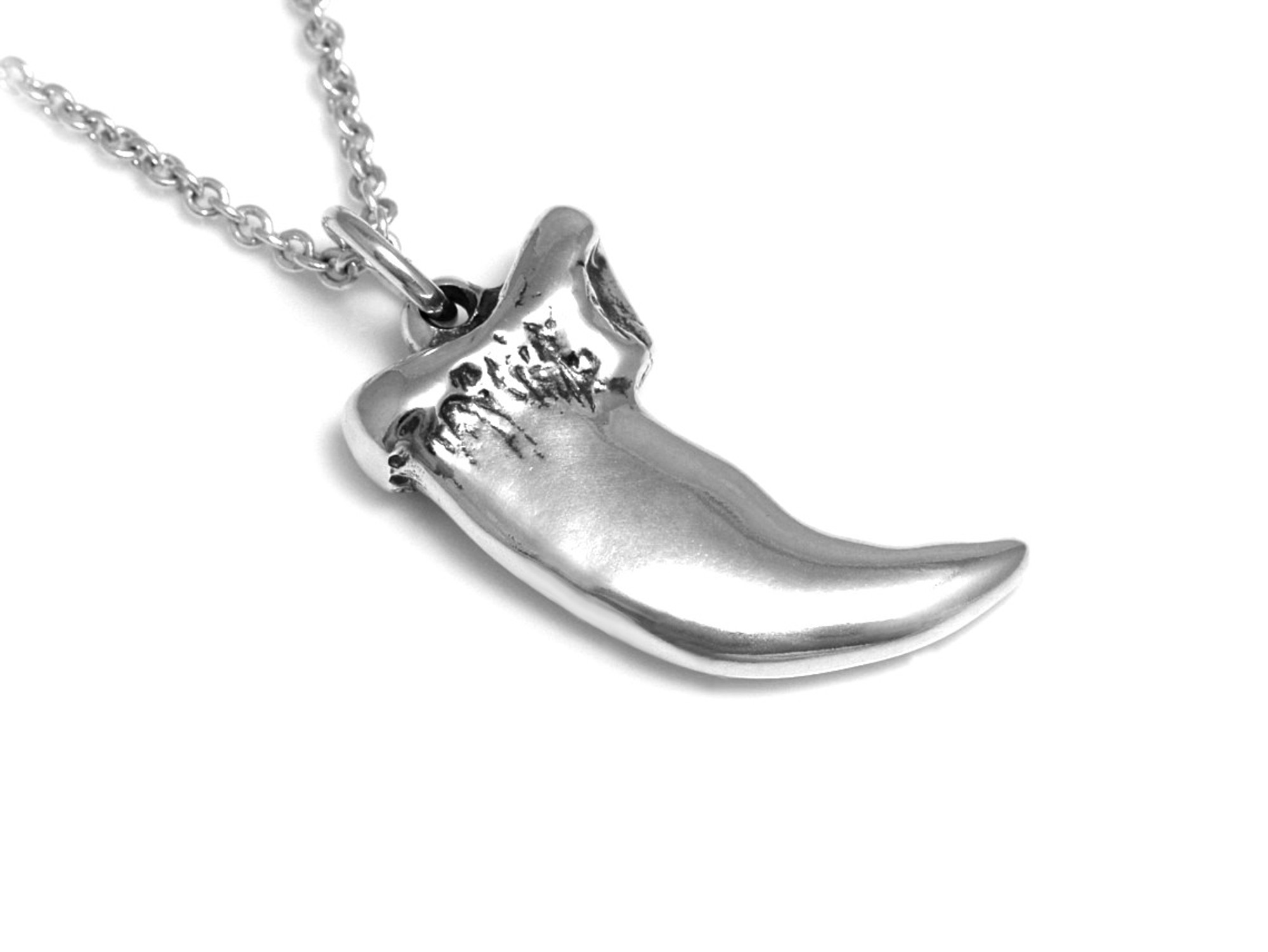 Vargklo Halsband, Varg Smycke i Silver - 2