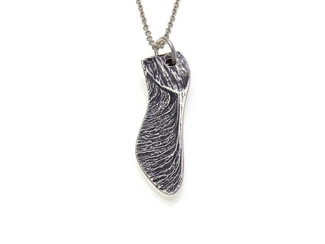 Lönnäsa Halsband, Lönn Smycke i Silver - 3