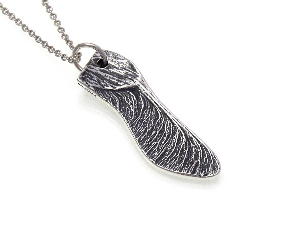 Lönnäsa Halsband, Lönn Smycke i Silver