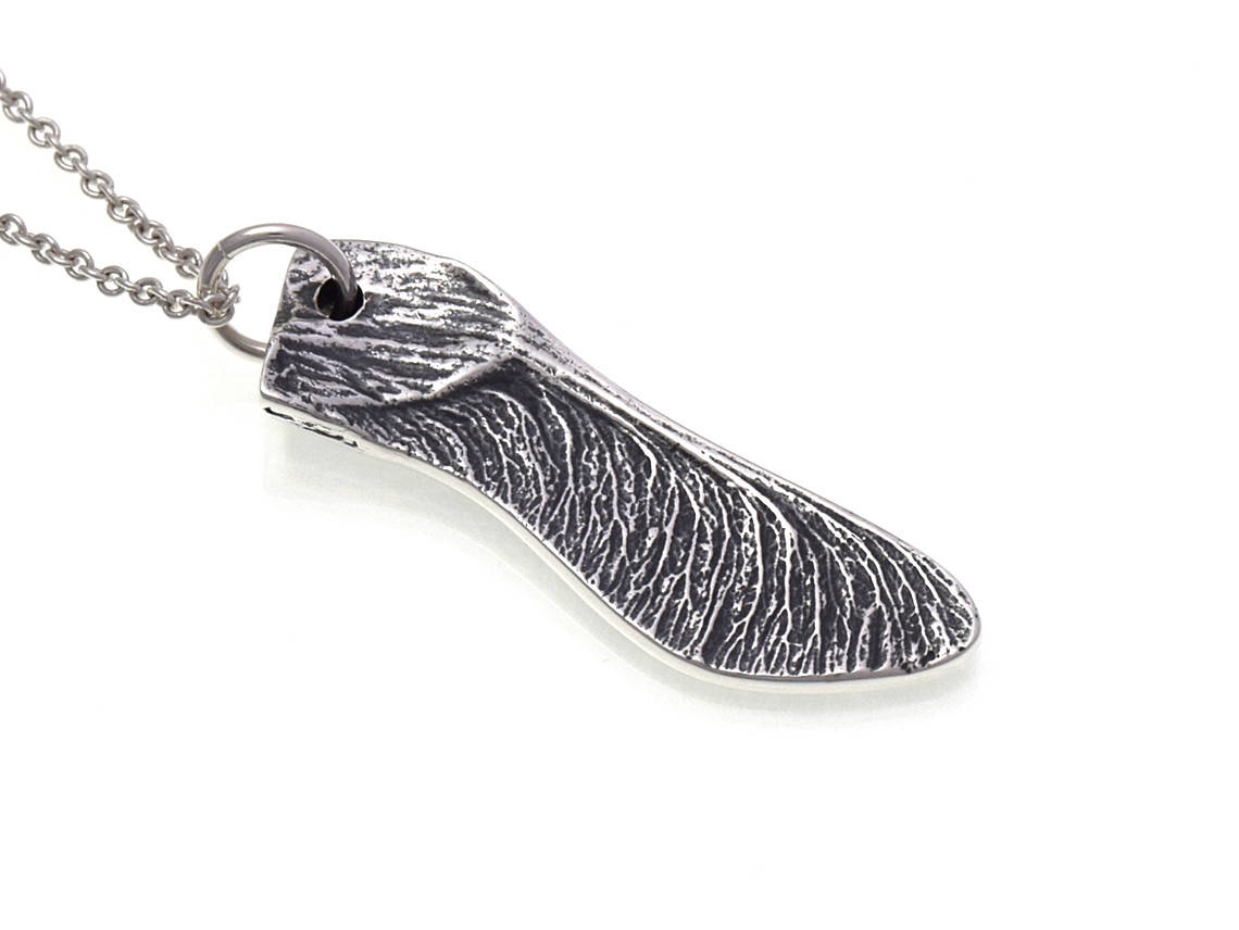 Lönnäsa Halsband, Lönn Smycke i Silver - 2