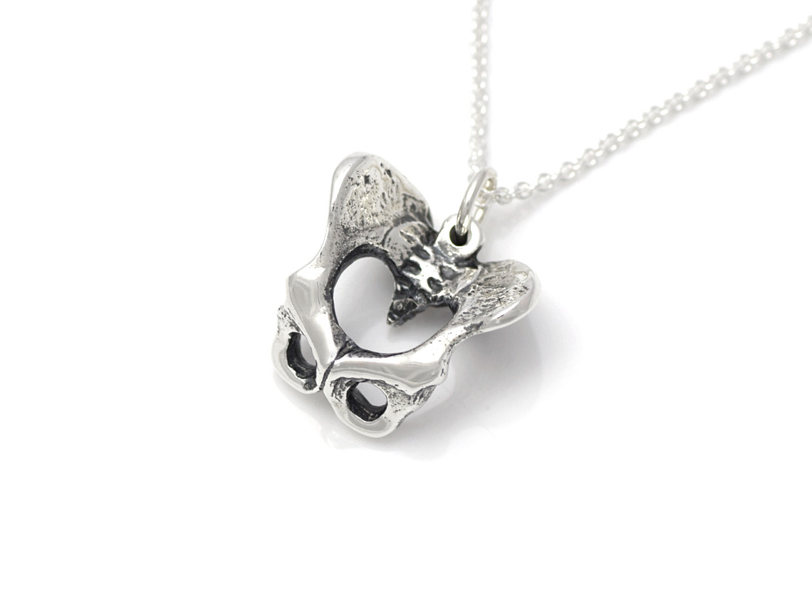 Bäcken Halsband, Anatomiskt Smycke i Silver - 2