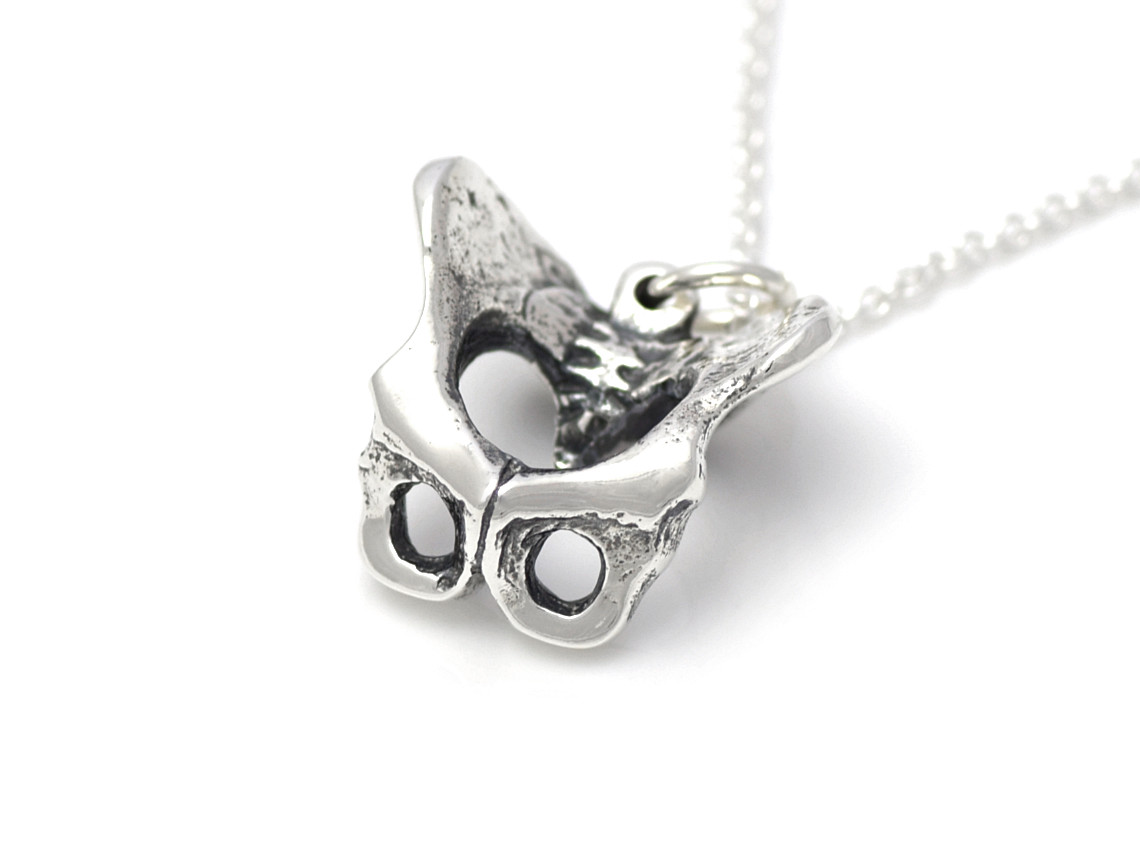 Bäcken Halsband, Anatomiskt Smycke i Silver - 4