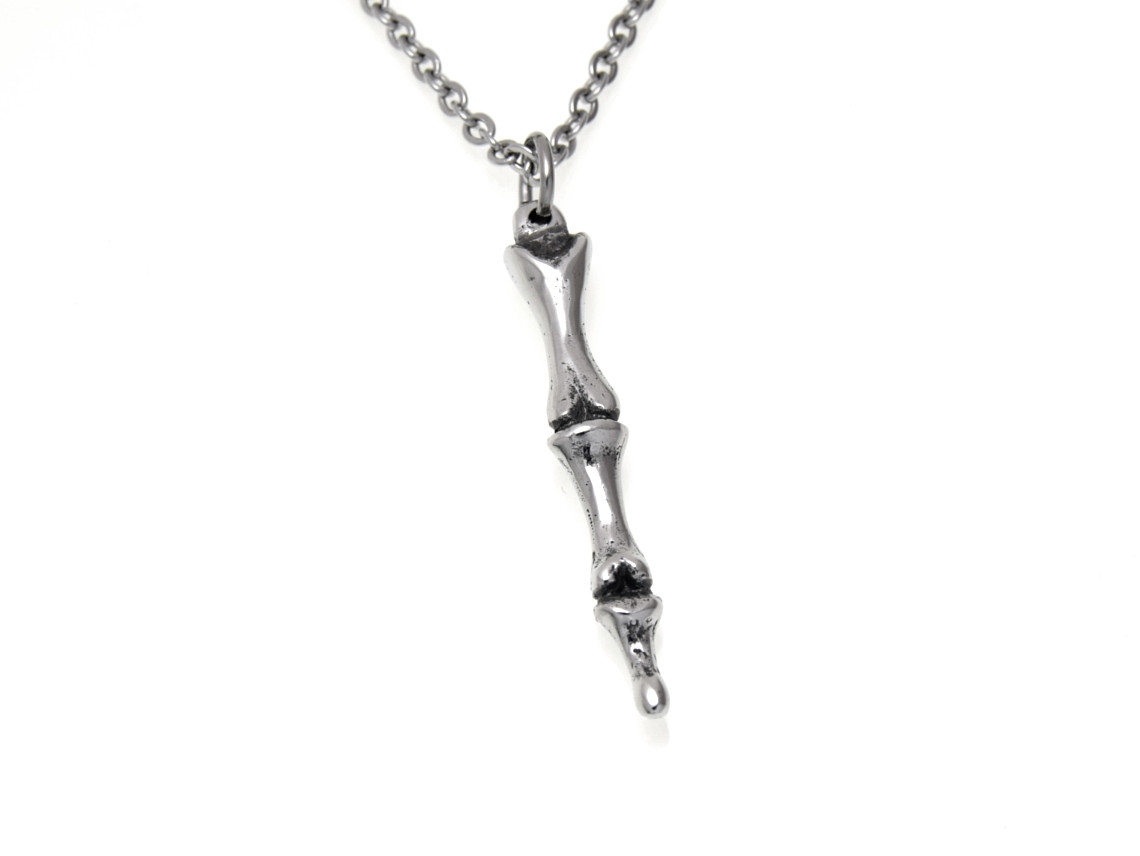 Fingerben Halsband, Anatomiskt Smycke i Tenn - 2