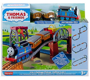 Thomas, Annie & Clarabel.  startsett (TrackMaster med motor)