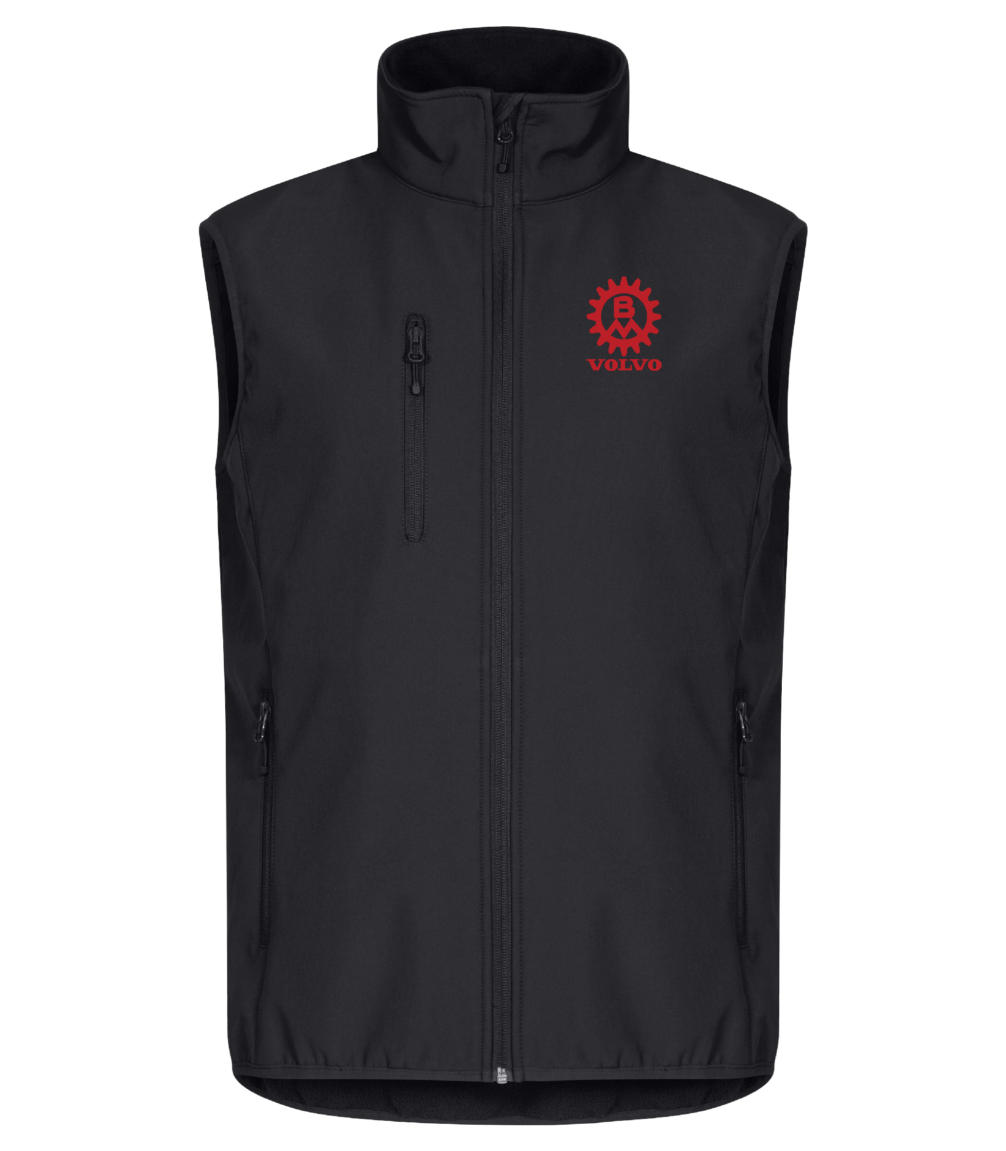 Softshell Väst "Volvo BM Kugghjul" - Svart
