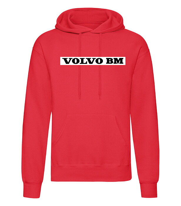 Huvtröja Volvo BM  "Klassisk logo" Röd
