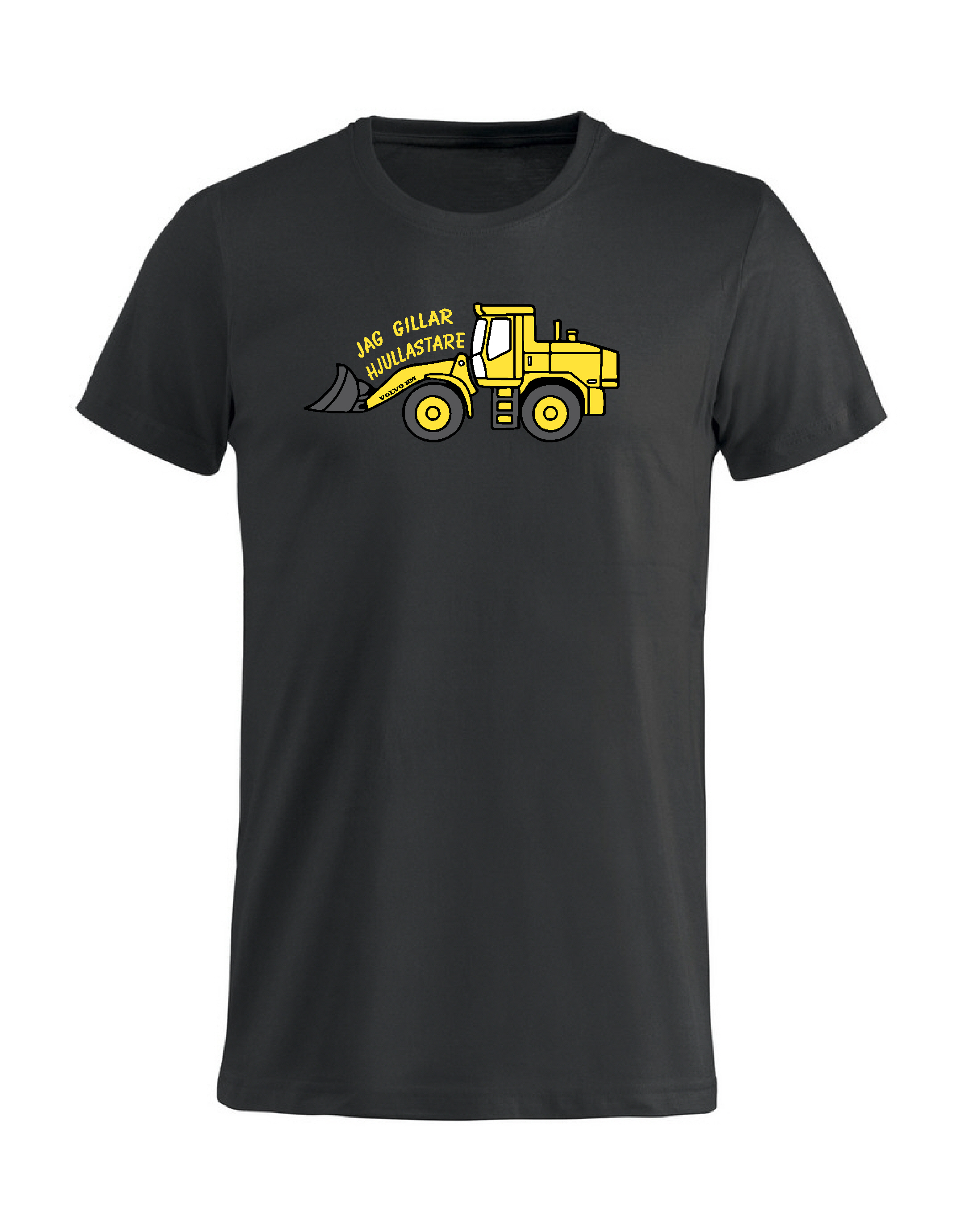 T-Shirt Barn *JAG GILLAR HJULLASTARE* - SVART