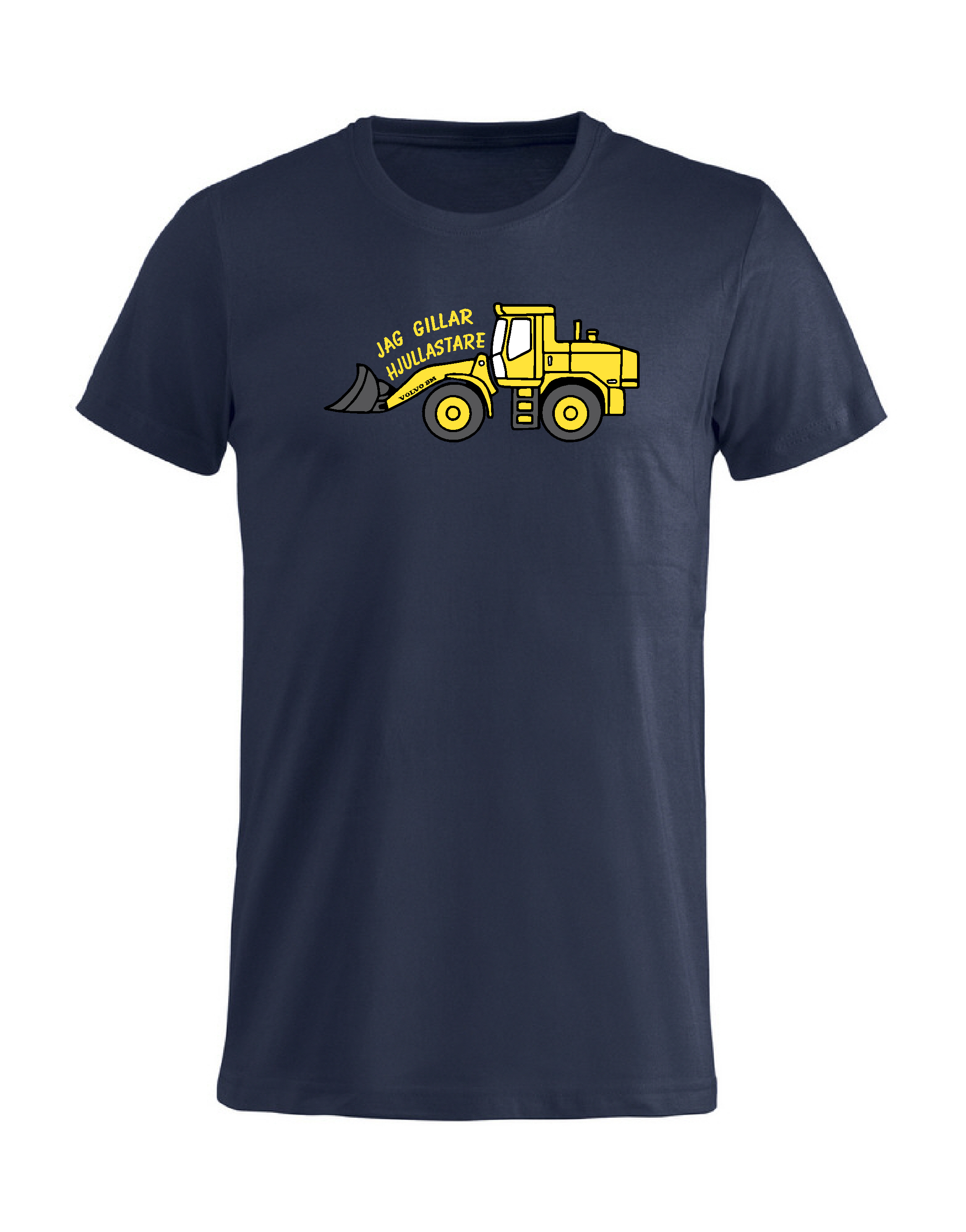 T-Shirt Barn "JAG GILLAR HJULLASTARE" - Mörkblå