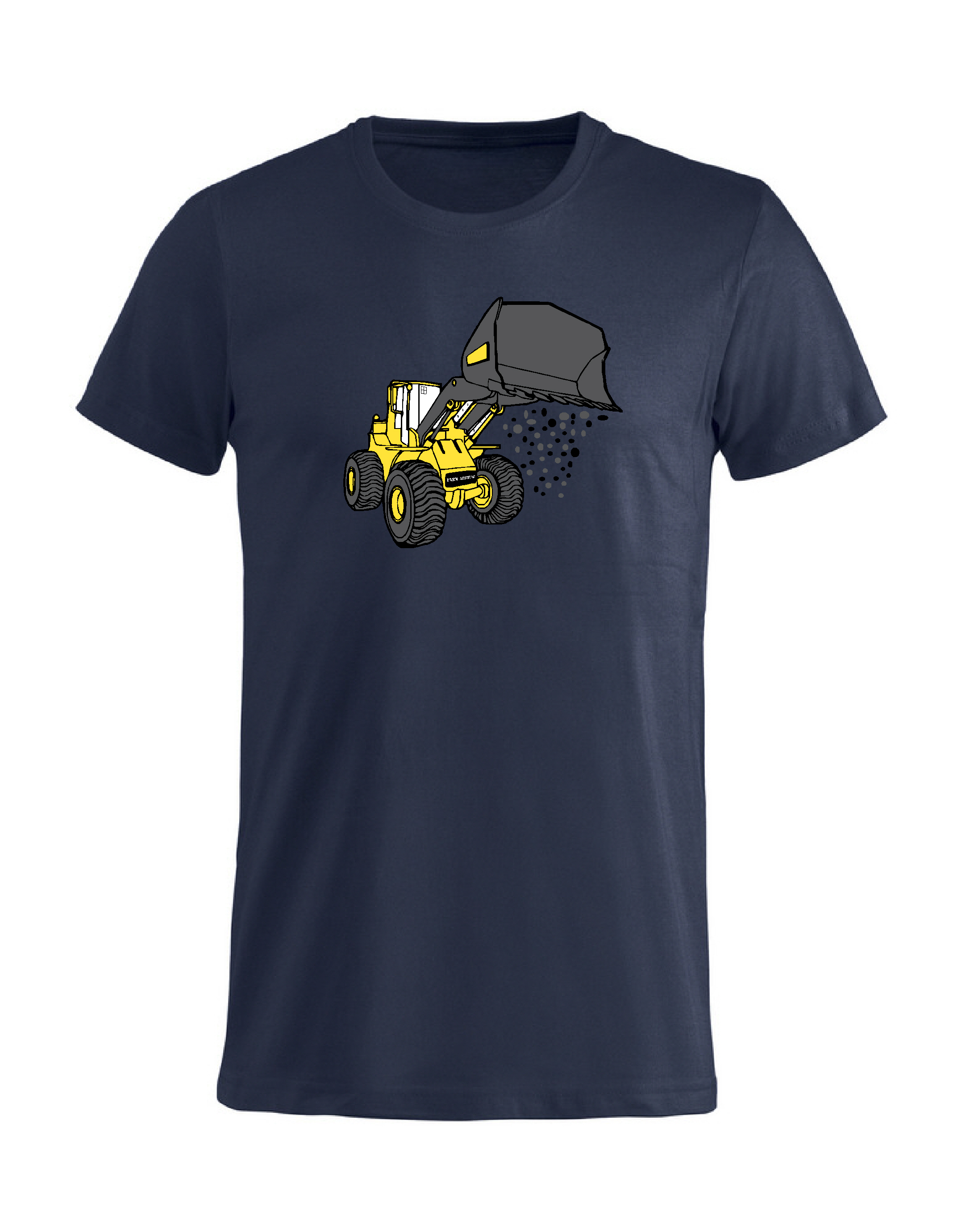 T-Shirt Barn "HJULLASTARE" - Mörkblå