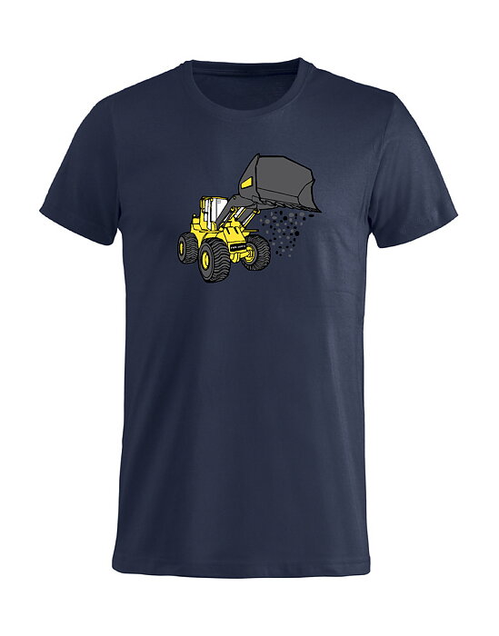T-Shirt Barn "HJULLASTARE" - Mörkblå