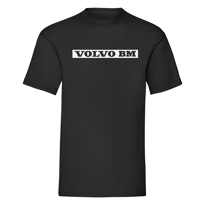 T-shirt Volvo BM  "Klassisk logo" Svart med vit logo