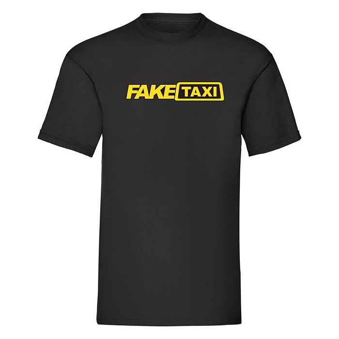 T-Shirt "FakeTaxi" -Svart