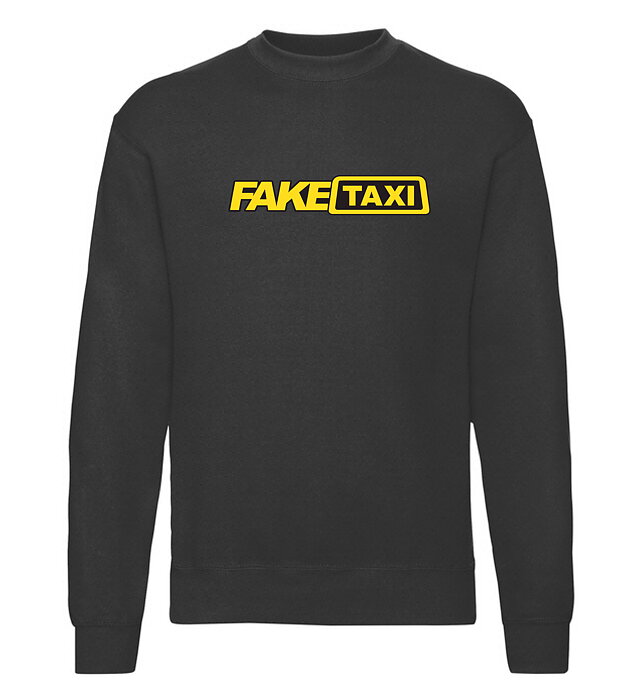 Sweatshirt "FakeTaxi"-Svart