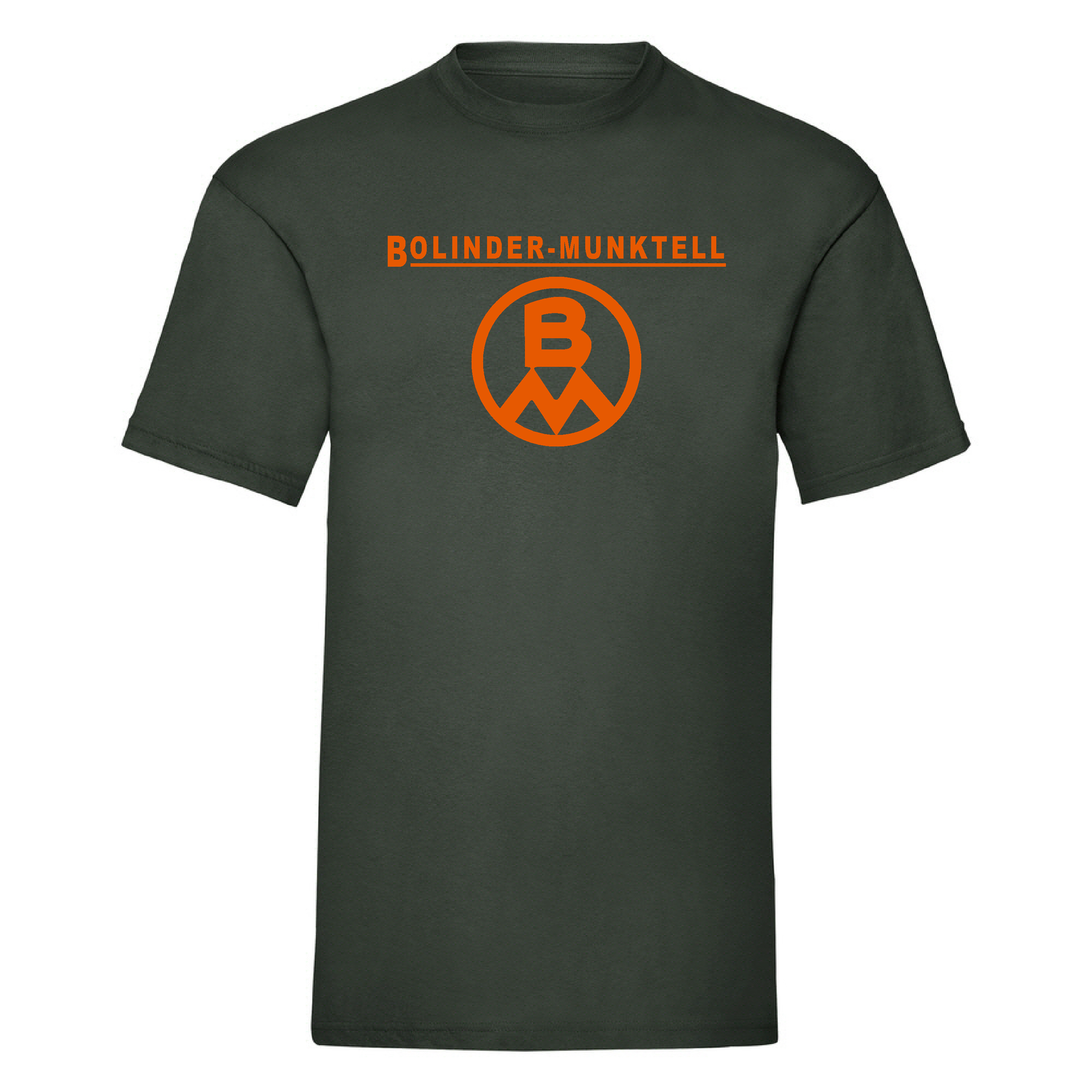 T-Shirt Bolinder Munktell "Rund  logo" Mörkgrön