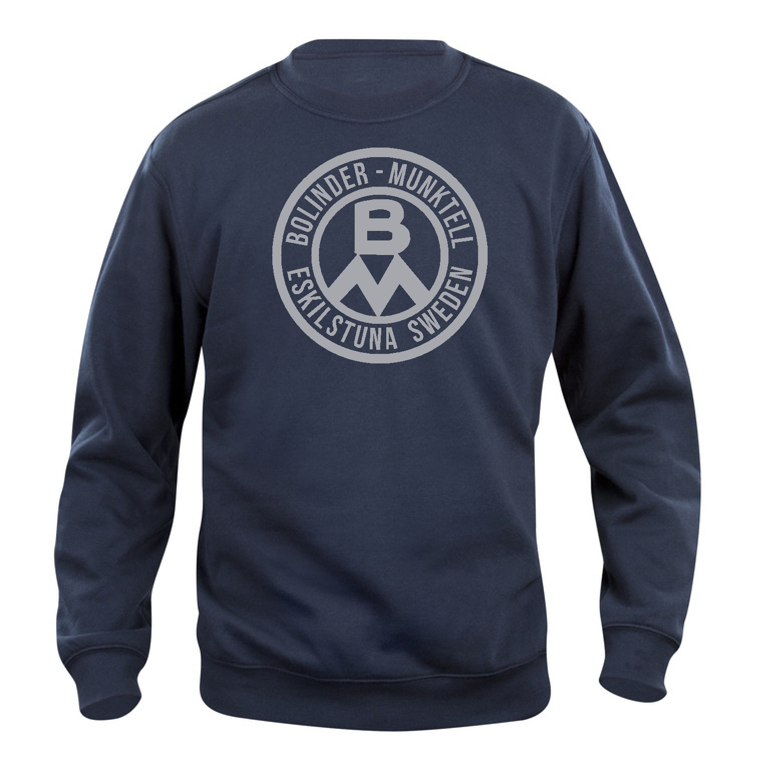 Sweatshirt "Bolinder Munktell Eskilstuna Sweden" -MARIN